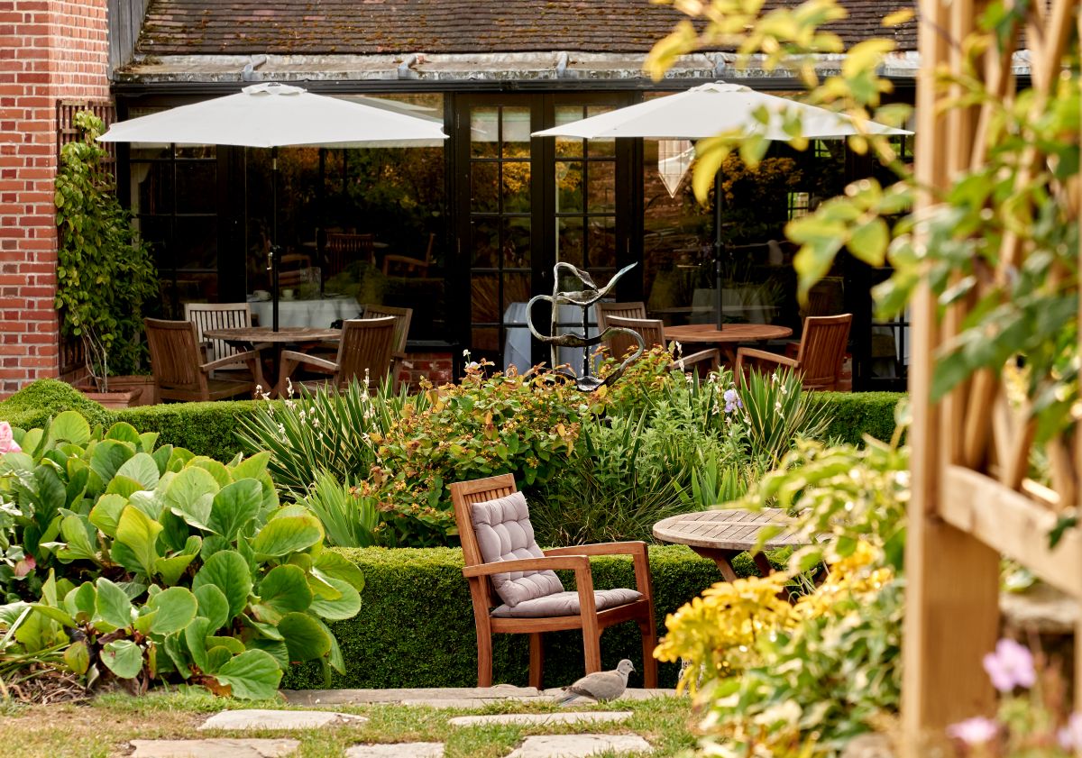 Montagu Arms afternoon tea in summer