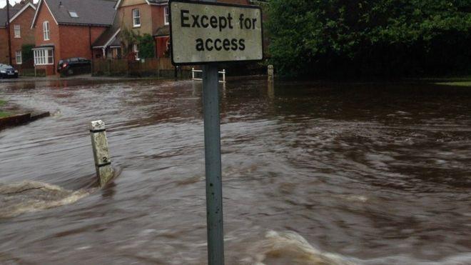 Floods and flood alerts New Forest especially Brockenhurst