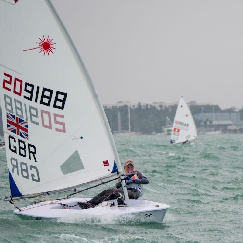 Hannah Snellgrove sailing