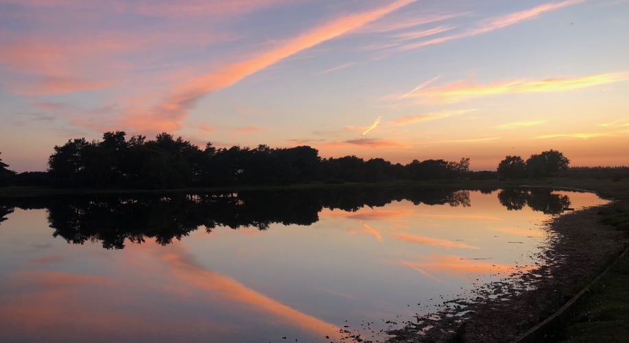 Summer solstice sunset hatchet pond 2022
