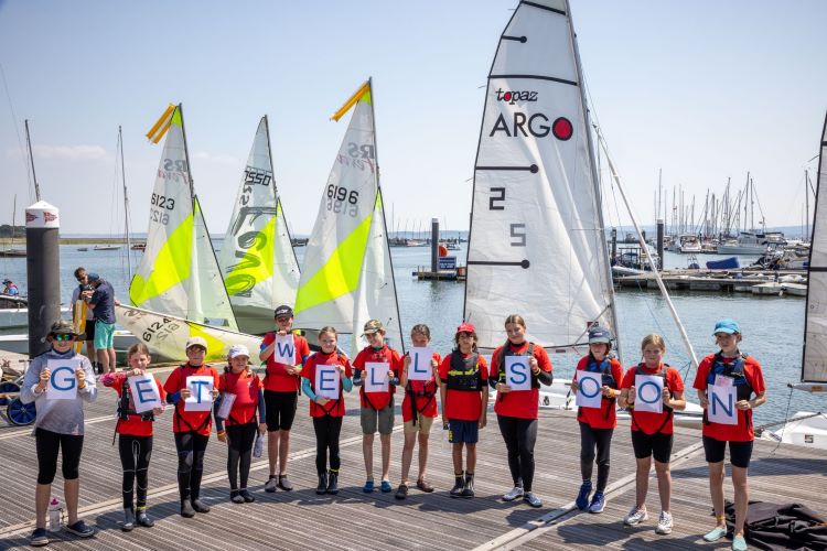 Wednesday Junior Sailing members wish HRH Princess Anne a speedy recovery