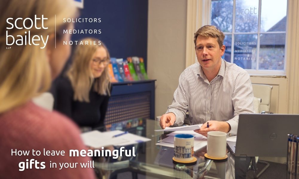 How to leave a meaningful gift in your will