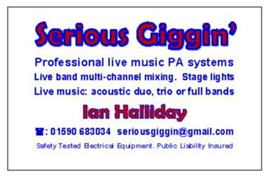 Serious Giggin' live music events