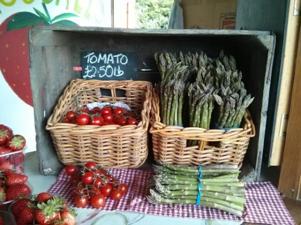 Goodall Farm: pick your own strawberries, plus asparagus and tomatoes