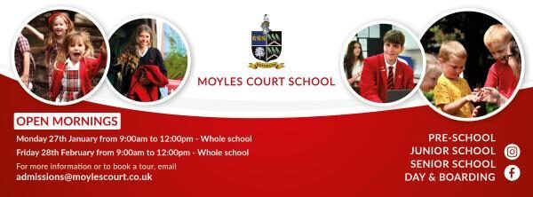 Moyles Court School Open Morning