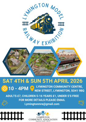 Lymington Model Railway Exhibition at Lymington Community Centre.