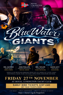 Blue Water Giants – Live Music Night at Royal Lymington Yacht Club