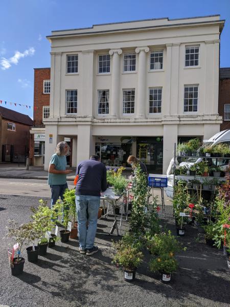 Lymington Charter Market  socially distanced