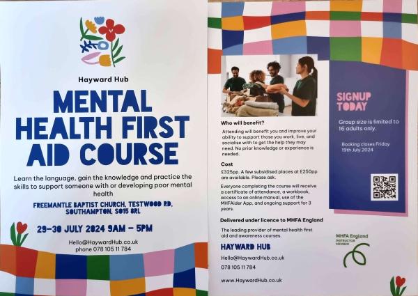 Mental Health First Aid Course