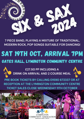 Six & Sax at Lymington Community Centre