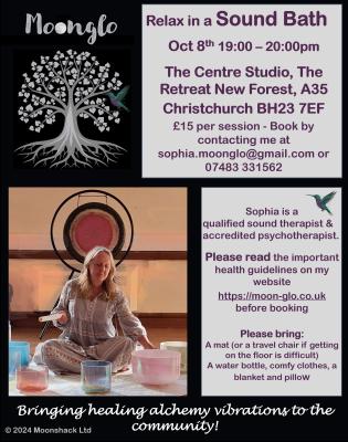 Moonglo Sound Bath at The Retreat New Forest