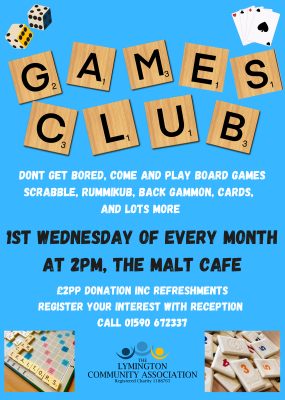 Games Club at Lymington Community Centre