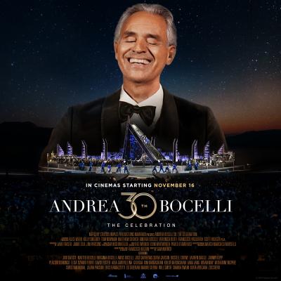 Andrea Bocelli 30: The Celebration screening at the Malt Cinema.