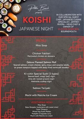 KOISHI Japanese Night, with Ki-cchin Sushi